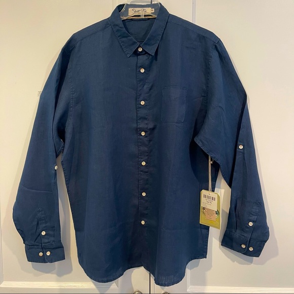 100% Linen Shirt - Short Fin Resort Wear - Picture 6 of 15